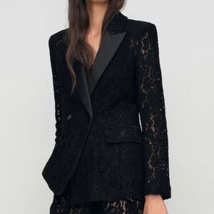 Black Lace Blazer